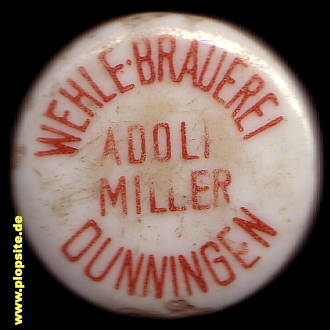 Bügelverschluss aus: Wehle Brauerei Adolf Miller, Dunningen, Deutschland