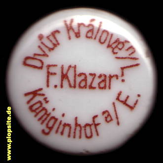 Bügelverschluss aus: Pivovar Klazar, Brauerei Königinhof, Dvůr Králové nad Labem, Königinhof / Elbe, Tschechien