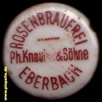 BŸügelverschluss aus: Rosenbrauerei Knauher & Söhne, Eberbach, Deutschland