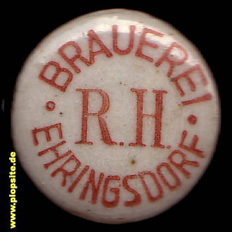 Bügelverschluss aus: Brauerei (RH = Richard Heidenreich), Ehringsdorf, Weimar-Ehringsdorf, Deutschland