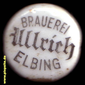 Bügelverschluss aus: Brauerei Rudolf Ullrich, Elbing, Elbląg, Polen