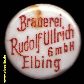 Bügelverschluss aus: Brauerei Rudolf Ullrich GmbH, Elbing, Elbląg, Polen
