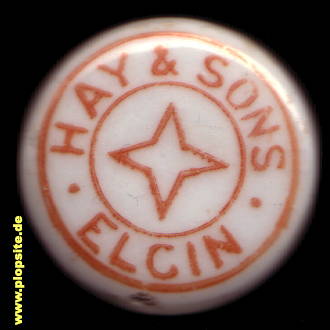 BŸÜgelverschluss aus: Hay & Sons, Ginger Beer, Elgin, Ailgin, Großbritannien