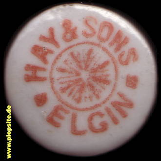 BÜgelverschluss aus: Hay & Sons, Ginger Beer, Elgin, Ailgin, Großbritannien