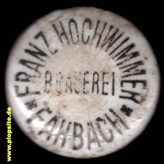 Bügelverschluss aus: Brauerei Franz Hochwimmer, Fahbach, Johanniskirchen, Deutschland