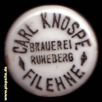 Bügelverschluss aus: Brauerei Ruheberg Carl Knospe, Filehne, Wieleń, Deutsch Filehne, Polen