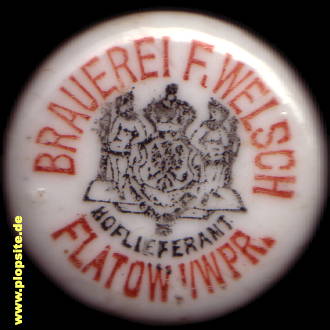 Bügelverschluss aus: Lagerbierbrauerei Franz Welsch, Flatow, Złotów, Polen