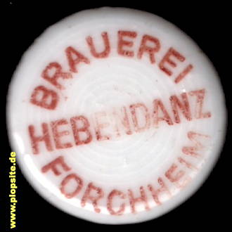 Bügelverschluss aus: Brauerei Hebendanz, Forchheim, Deutschland