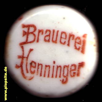 Bügelverschluss aus: Henninger Brauerei, Frankfurt / Main, Deutschland