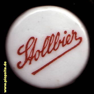 Picture of a ceramic Hutter stopper from: Brauerei Binding Stollbier, Frankfurt / Main, Germany