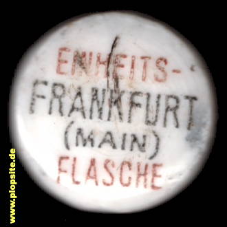 Picture of a ceramic Hutter stopper from: Einheits Flasche, Frankfurt / Main, Germany