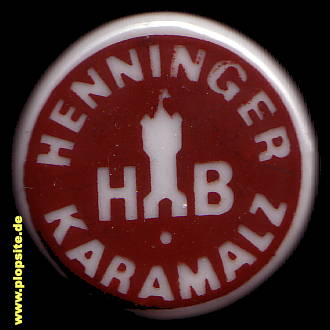 BÜgelverschluss aus: Henninger Brauerei Karamalz HB, Frankfurt / Main, Deutschland