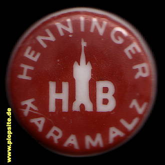 BŸÜgelverschluss aus: Henninger Brauerei Karamalz HB, Frankfurt / Main, Deutschland