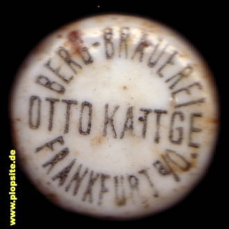 Bügelverschluss aus: Berg-Brauerei Otto Kattke, Frankfurt / Oder, Deutschland