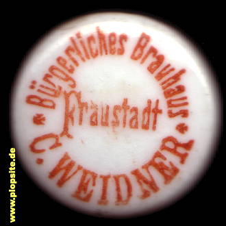 Bügelverschluss aus: Bürgerliches Brauhaus C. Weidner, Fraustadt, Wschowa, Polen