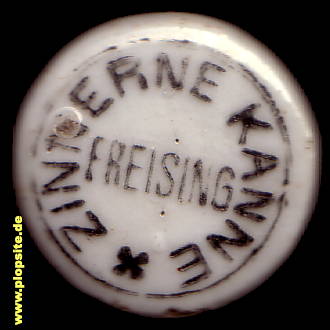 Picture of a ceramic Hutter stopper from: Zinnerne Kanne, Freising, Germany