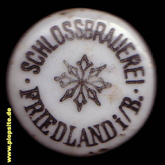 Bügelverschluss aus: Schloßbrauerei, Friedland / Böhmen, Frýdlant, Frýdlant v Čechách, Tschechien