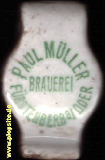 BŸügelverschluss aus: Brauerei Paul Müller, Fürstenberg / Oder, Eisenhüttenstadt-Fürstenberg/Oder, Przybrzeg, Pśibrjog, Deutschland