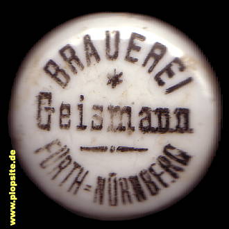 Bügelverschluss aus: Brauerei Geismann, Fürth am Berg, Neustadt bei Coburg, Deutschland