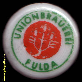 Picture of a ceramic Hutter stopper from: Unionbrauerei, Fulda, Germany