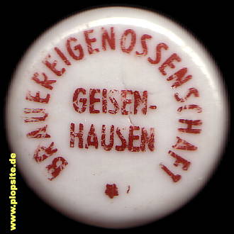 BŸügelverschluss aus: Brauereigenossenschaft, Geisenhausen, Deutschland