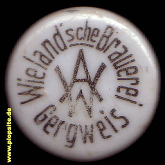 Bügelverschluss aus: Wieland'sche Brauerei, Brauerei August Wieland KG, Gergweis, Osterhofen, Deutschland