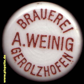BŸügelverschluss aus: Brauerei Alfred Michael Weining, Gerolzhofen, Deutschland