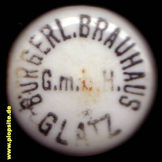 Bügelverschluss aus: Bürgerliches Brauhaus GmbH, Glatz, Kłodzko, Polen