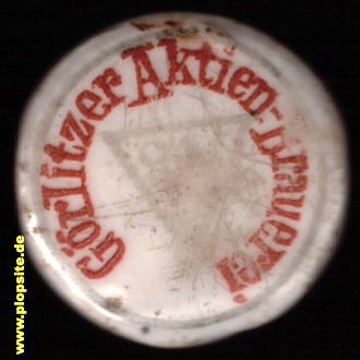 Picture of a ceramic Hutter stopper from: Aktien Brauerei, Görlitz, Germany
