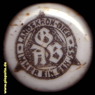 Picture of a ceramic Hutter stopper from: Brauerei Landskron, Görlitz, Germany
