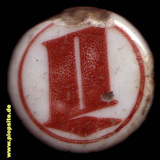 Picture of a ceramic Hutter stopper from: Brauerei Landskron, Görlitz, Germany