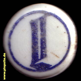 Picture of a ceramic Hutter stopper from: Brauerei Landskron, Görlitz, Germany