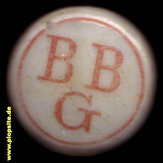 Picture of a ceramic Hutter stopper from: Bürgerliche Brauhaus, Görlitz, Germany