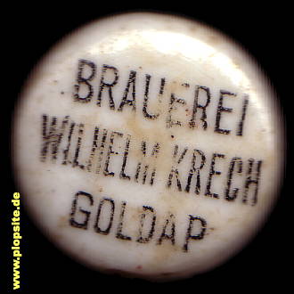 Bügelverschluss aus: Brauerei Wilhelm Krech, Goldap, Gołdap, Polen