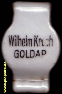 BÜgelverschluss aus: Brauerei Wilhelm Krech, Goldap, Gołdap, Polen