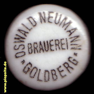 Bügelverschluss aus: Brauerei Oswald Neumann, Goldberg, Złotoryja, Polen