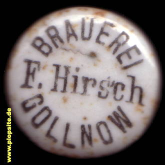 Bügelverschluss aus: Brauerei Hirsch, Gollnow, Goleniów, Polen