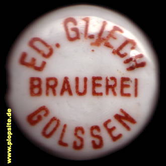 BŸügelverschluss aus: Brauerei Eduard Gliech, Golßen, Gólišyn, Deutschland