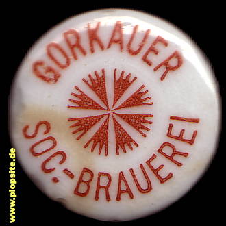 Bügelverschluss aus: Societäts-Brauerei AG, Gorkau, Górka Sobocka, Polen