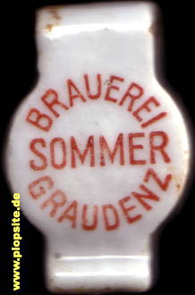 Bügelverschluss aus: Brauerei Sommer, Inhaber M. Redmann, Graudenz, Grudziądz, Polen