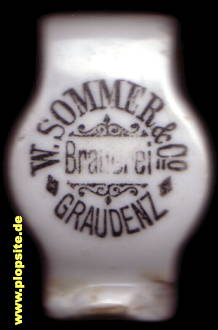 Bügelverschluss aus: Brauerei Wilhelm Sommer & Co., Graudenz, Grudziądz, Polen