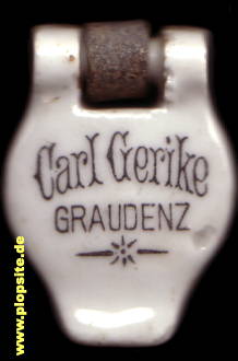 Bügelverschluss aus: Braunbierbrauerei Carl Gerike, Graudenz, Grudziądz, Polen