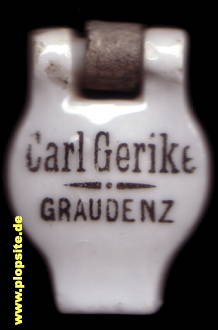 Bügelverschluss aus: Braunbierbrauerei Carl Gerike, Graudenz, Grudziądz, Polen