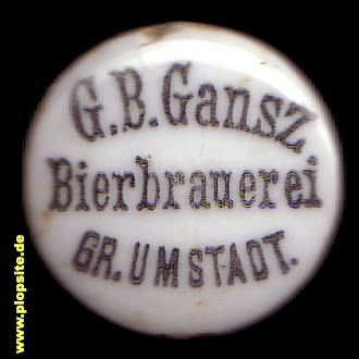 BŸügelverschluss aus: Brauerei zum Schwanen, G.B. Gansz, Groß - Umstadt, Deutschland