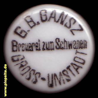 BŸügelverschluss aus: Brauerei zum Schwanen, G.B. Gansz, Groß - Umstadt, Deutschland
