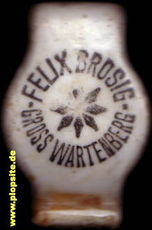 BŸügelverschluss aus: Brauerei Schloß Wartenberg; Biron Prinz von Curland, Pächter: Felix Brosig, Groß Wartenberg, Syców, Polen