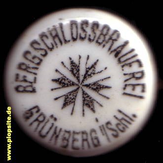Bügelverschluss aus: Bergschloßbrauerei, Grünberg, Zielona Góra, Polen