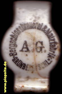 Bügelverschluss aus: Bergschloßbrauerei & Malzfabrik AG, Grünberg, Zielona Góra, Polen