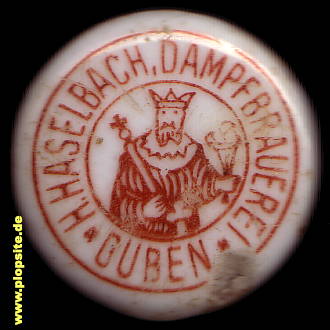 Bügelverschluss aus: Hermann Haselbach Dampfbrauerei, Guben, Gubin, Polen