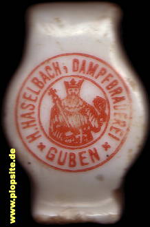 Bügelverschluss aus: Hermann Haselbach Dampfbrauerei, Guben, Gubin, Polen